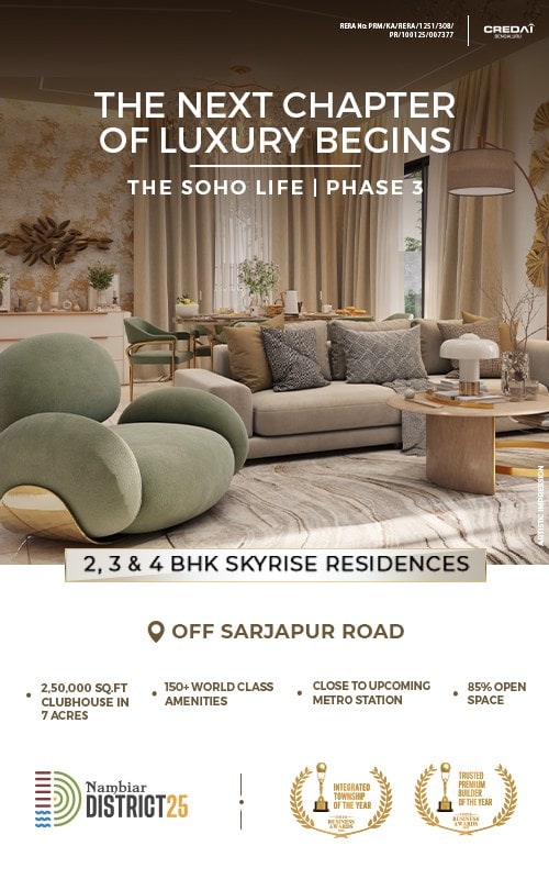 Nambiar District 25 Phase 3 — The next chapter of luxury begins.