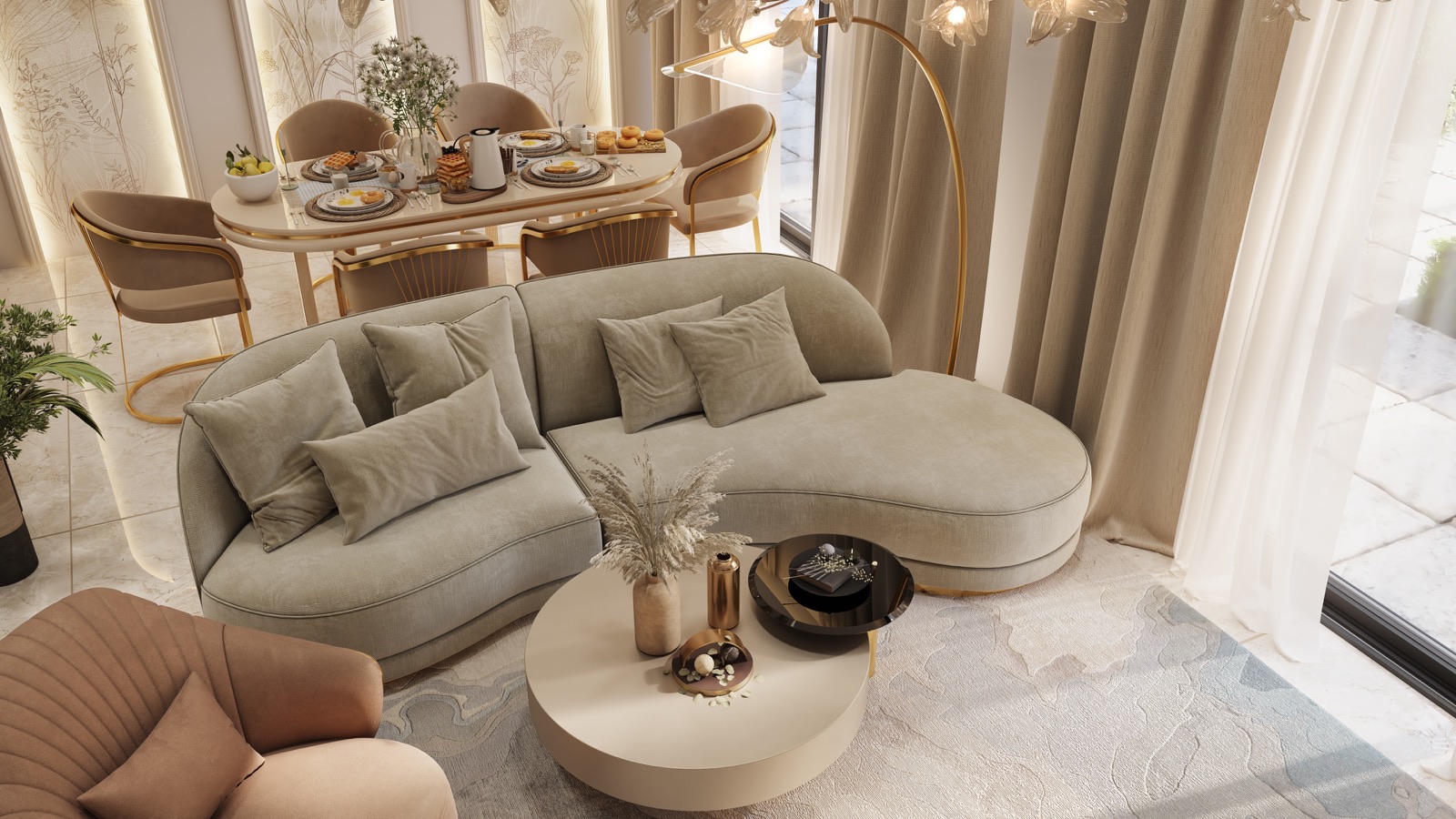 3BHK + 3T — artistic impression